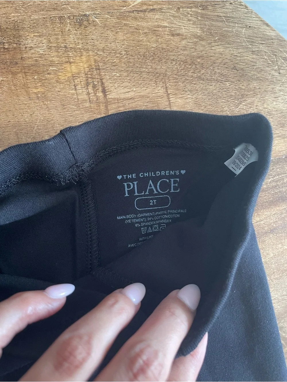 The Children’s Place Girls Black Full Length Leggings 2-Pack Size 2T NWT